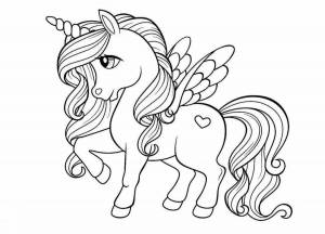 Раскраски Для девочек 6 лет единорог