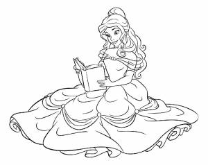 Раскраска Принцесса Белль