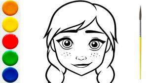 ПРИНЦЕССА АННА Рисуем и Раскрашиваем