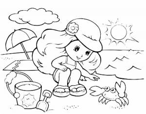 Раскраски Летние для детей