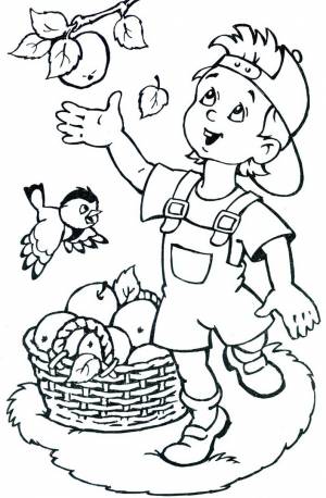 Раскраски природа летом