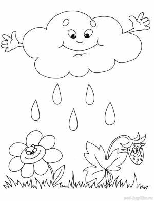 Летняя раскраска для старших дошкольников