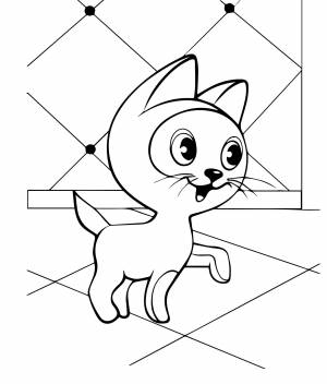 Котенок из мультика