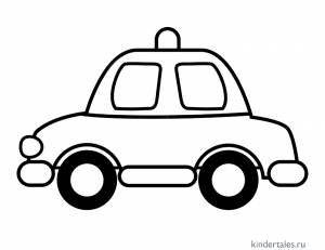 Полицейская машина» раскраска для детей