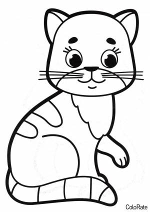 Раскраска Кошка