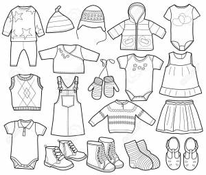Раскраска одежда для мальчиков