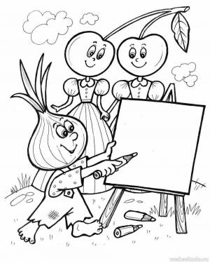 Раскраски На тему сказки для дошкольников