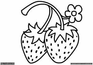 Раскраска Клубника