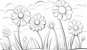 Пустая страница раскраски с простыми контурами для детей, векторная иллюстрация на белой бумаге