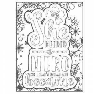 Простые раскраски для взрослых вдохновляющие цитаты