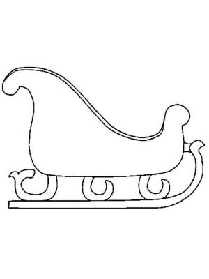 Раскраски Сани