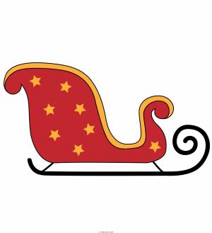 Санки рисунок карандашом