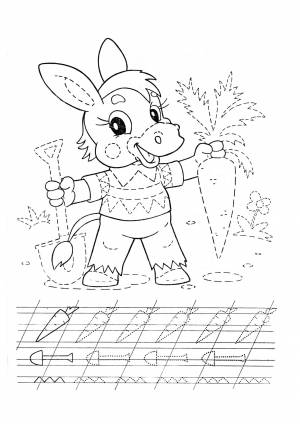 Раскраски Прописи