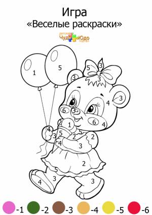Раскраска по цифрам Милашки