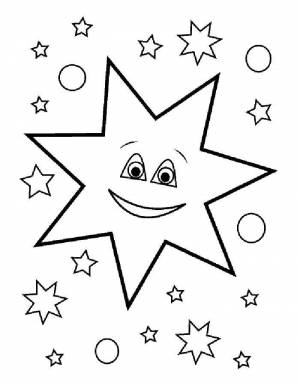 раскраски звездопад звезды звездное небо раскраски природные явления для заня