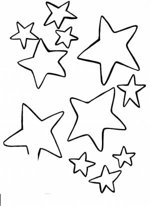 Раскраски Раскраска Звезды звезды, Download print coloring page