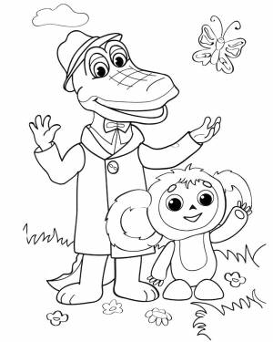 Чебурашка и крокодил Гена