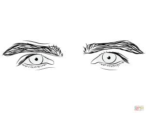 Раскраска Глаза