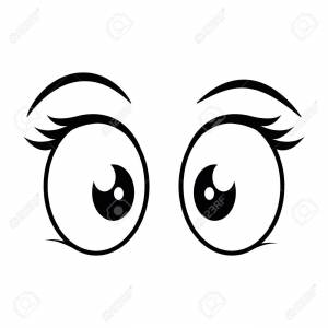 Глаза раскраска мультяшные