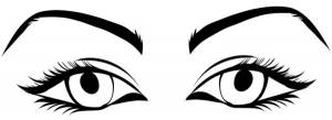 Трафареты глаз для вырезания из бумаги