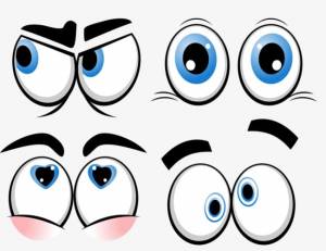 Трафарет и шаблон Глаза