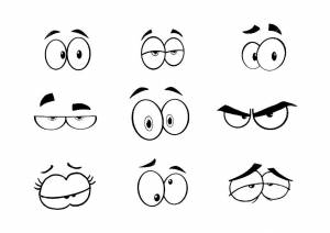 Трафареты Глаза