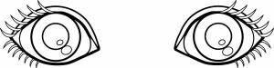 Раскраски Раскраска Глаза девушки глаза узоры орнамент трафареты