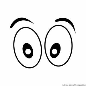 Глаза раскраска для детей