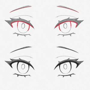 Как нарисовать Аниме глаза для начинающих