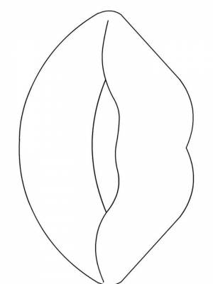 Раскраска Губы  в формате  для мальчиков