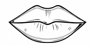Трафареты Губы