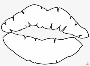 Раскраски Губы