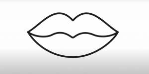 Раскраска губы красивые
