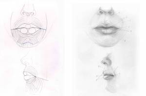 Изображение частей лица