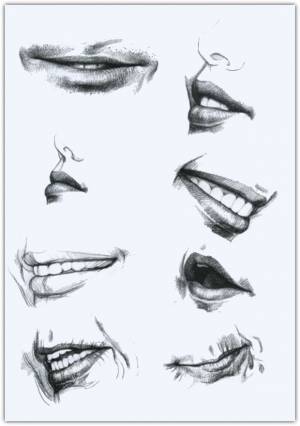 Как красиво нарисовать губы в улыбке? Как нарисовать улыбку?