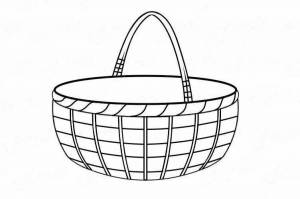 Раскраски Корзинка для детей