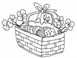 Раскраска Корзинка