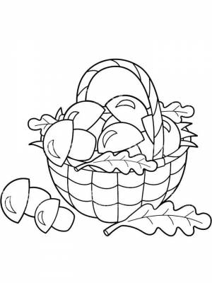 Раскраски Корзинка   в формате