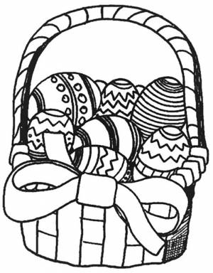 Раскраска Корзинка