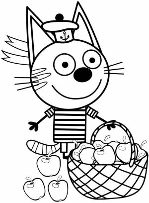 Раскраски «Три кота»