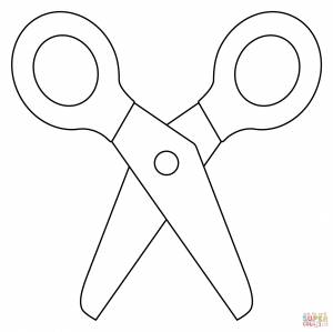 Раскраска Ножницы эмодзи