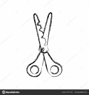 Винтажные ножницы рисунок fotos de stock, imágenes de Винтажные ножницы рисунок sin royalties