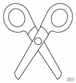 Раскраска Ножницы эмодзи