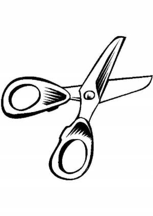 Ножницы раскраска для детей