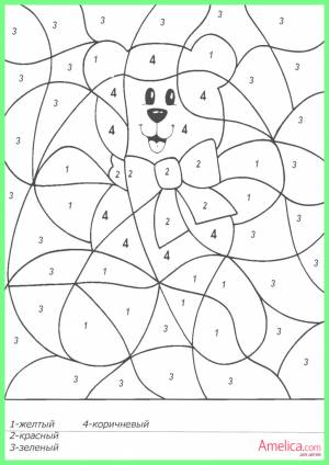 раскраски по номерам , рисуем по номерамAmelica