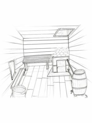 Раскраски Баня