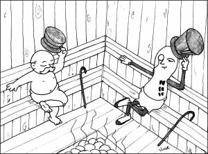 Нарисованная баня