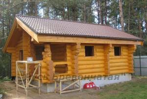 Строительство деревянных русских бань из бревна, аспекты