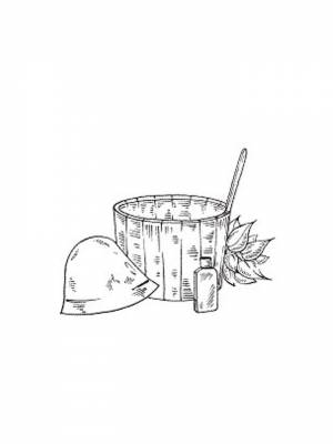 Раскраски Баня   в формате