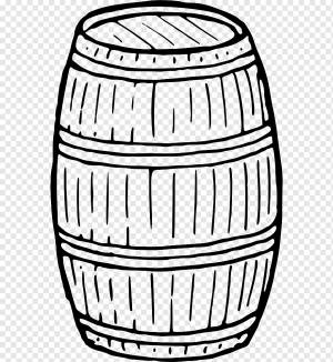 Бочка Книжка-раскраска Черно-белый бочонок, деревянная бочка, белый, ребенок, другие png
